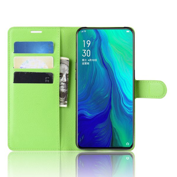 Oppo Reno 10Xzoom      Pu Wallet Case    [Green]