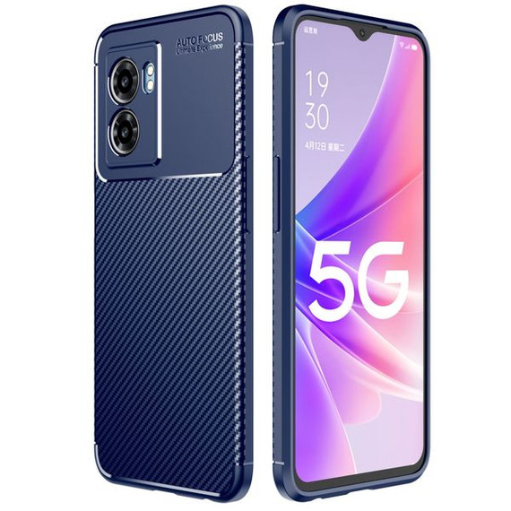 OPPO A77 5G Carbon Fibre Case Navy