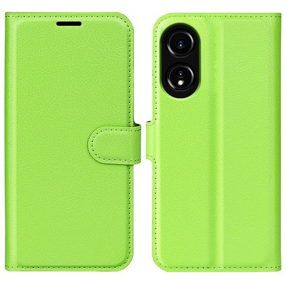 Oppo A78 4G      Pu Wallet Case    [Green]