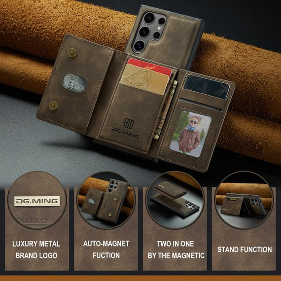 Samsung Galaxy S24Ultra Magnetic Wallet Coffee Samsung Galaxy S24Ultra Magnetic Wallet Coffee