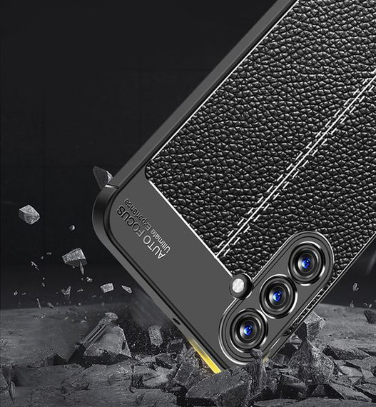 Samsung Galaxy A35 5G      Leather Texture Case    Black