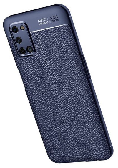 OPPO A52/A72 Leather Texture Case Navy