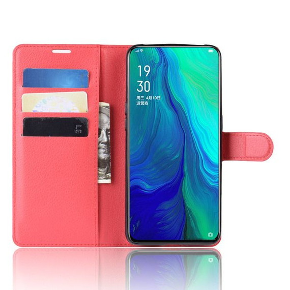 Oppo Reno 10Xzoom      Pu Wallet Case    [Red]