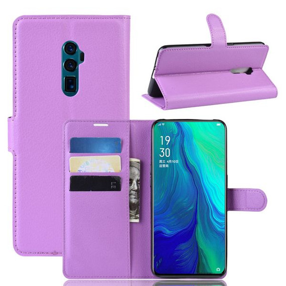 Oppo Reno 10Xzoom      Pu Wallet Case    [Purple]