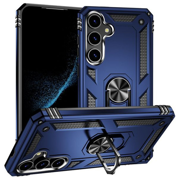 Samsung Galaxy S24 Military Armour Ring Case Navy Samsung Galaxy S24 Military Armour Ring Case Navy