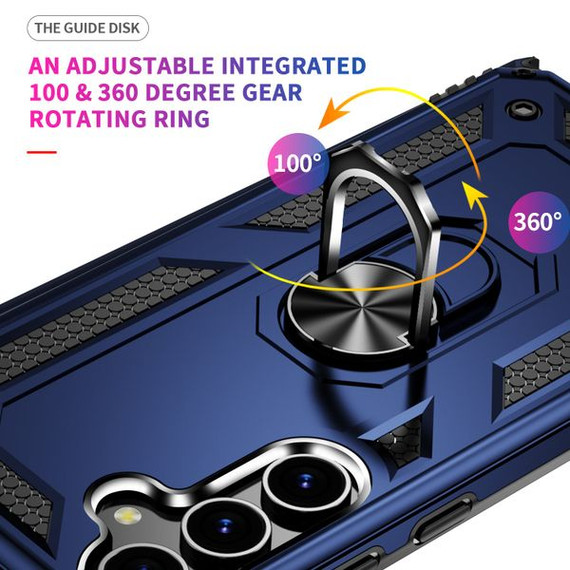 Samsung Galaxy S24 Military Armour Ring Case Navy Samsung Galaxy S24 Military Armour Ring Case Navy