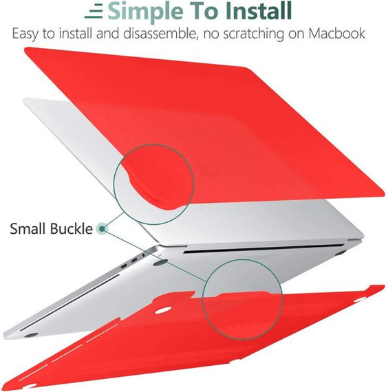 Apple MacBook Pro 13" (M2, 2022) A2338 Matte Hard Case Red Apple MacBook Pro 13" (M2, 2022) A2338 Matte Hard Case Red