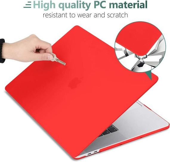 Apple MacBook Pro 13" (M2, 2022) A2338 Matte Hard Case Red Apple MacBook Pro 13" (M2, 2022) A2338 Matte Hard Case Red
