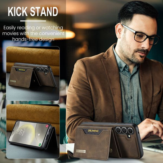 Samsung Galaxy S24      Magnetic Wallet    Coffee