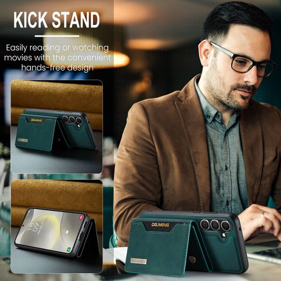 Samsung Galaxy S24      Magnetic Wallet    Green