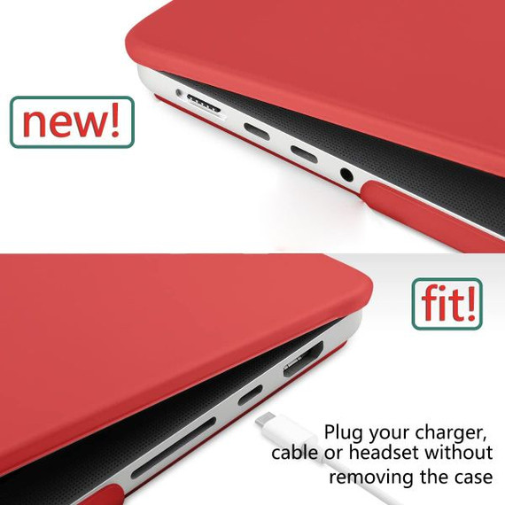 Apple MacBook Pro 16" (M2, 2023) A2780 Matte Hard Case Red Apple MacBook Pro 16" (M2, 2023) A2780 Matte Hard Case Red