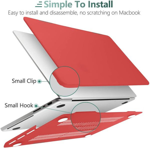 Apple MacBook Pro 16" (M2, 2023) A2780 Matte Hard Case Red Apple MacBook Pro 16" (M2, 2023) A2780 Matte Hard Case Red