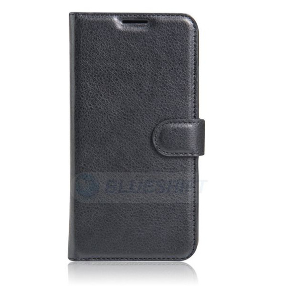 Oppo A77 (2017)      Pu Wallet Case    [Black]