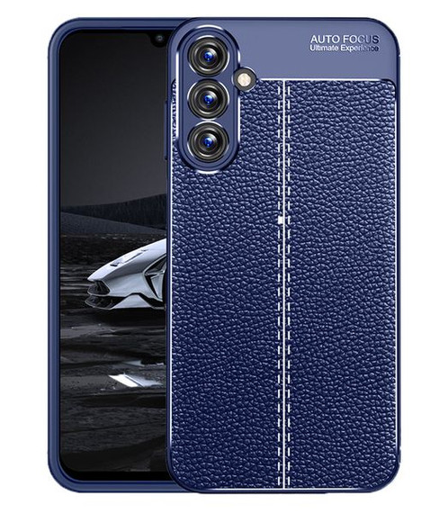 Samsung Galaxy A15      Leather Texture Case    Navy