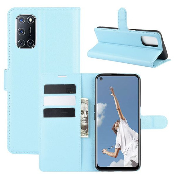 Oppo A52/A72      Pu Wallet Case    [Lightblue]