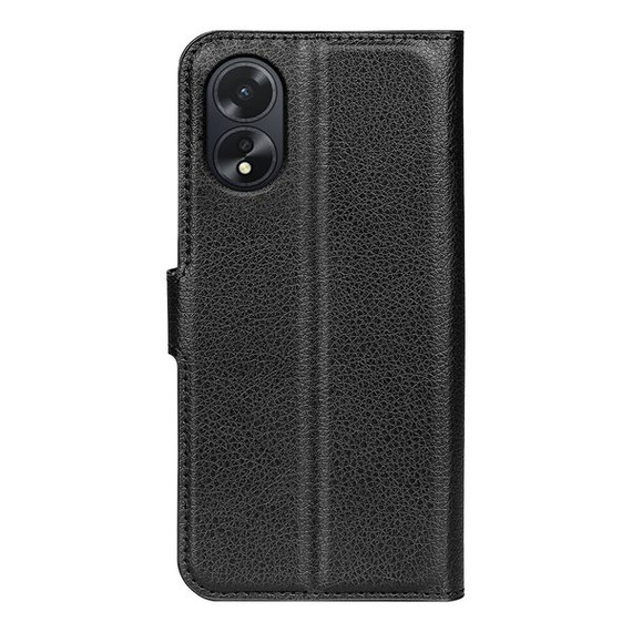 Oppo A18      Pu Wallet Case    [Black]
