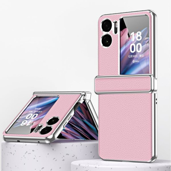 OPPO Find N2 Flip Electroplasting PU Case Pink