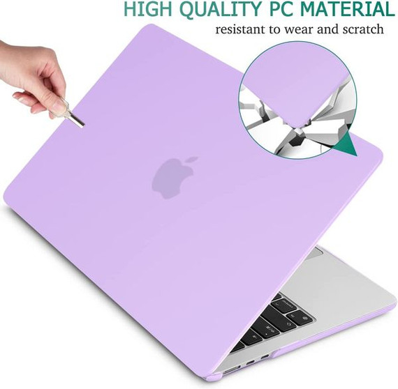 Apple MacBook Air 13" (M3, 2024) A3113   Matte Hard Case    Purple