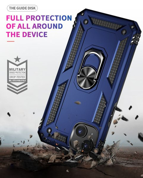 Apple iPhone 15 Plus Military Armour Ring Case Navy Apple iPhone 15 Plus Military Armour Ring Case Navy