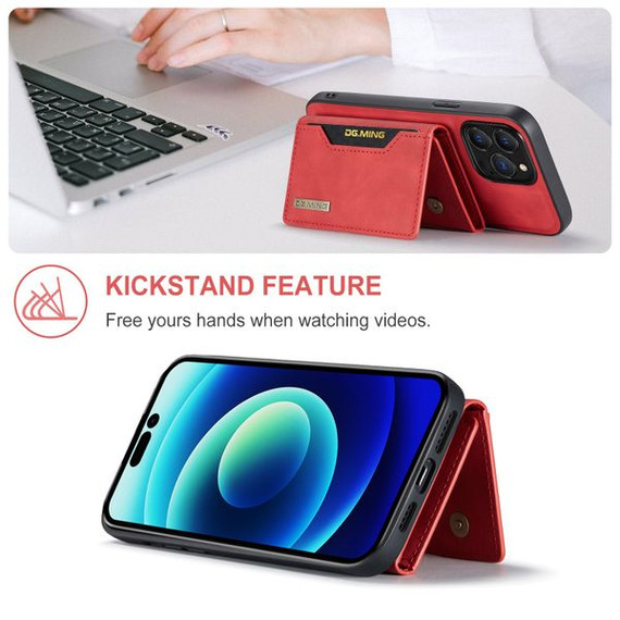 Apple iPhone 14 Pro Magnetic Wallet Red