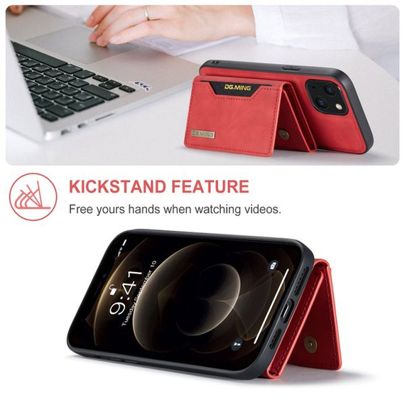 Apple iPhone 15 Plus Magnetic Wallet Red