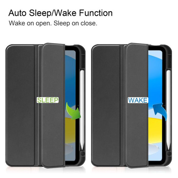 Apple iPad 10.9" (10th Gen 2022) Pen Holder Case Black Apple iPad 10.9" (10th Gen 2022) Pen Holder Case Black