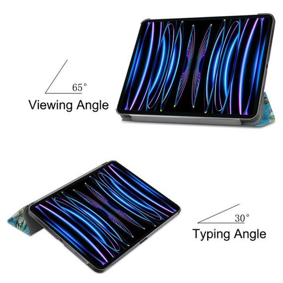 Apple iPad Pro 11" (4th Gen 2022) Designer Tri-Fold Case PlumTree Apple iPad Pro 11" (4th Gen 2022) Designer Tri-Fold Case PlumTree