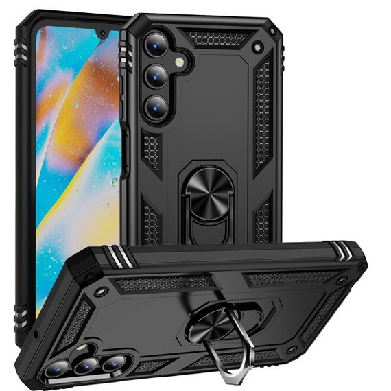 Samsung Galaxy A15      Military Armour Ring Case    Black