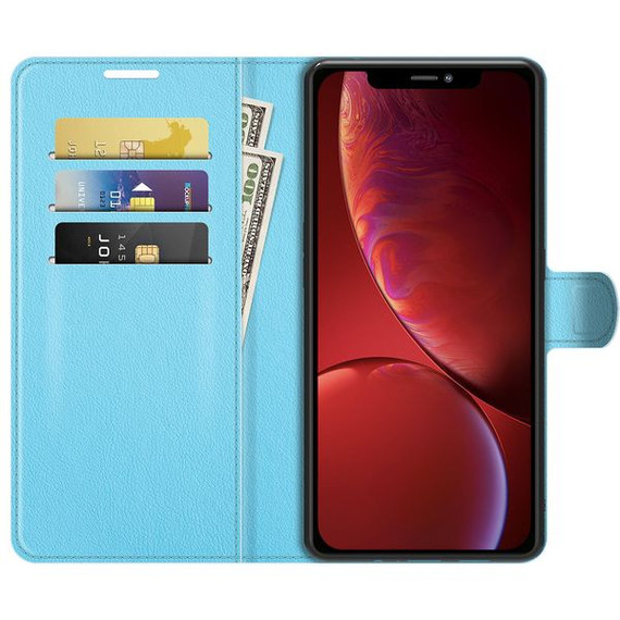 Iphone 14      Pu Wallet Case    [Lightblue]