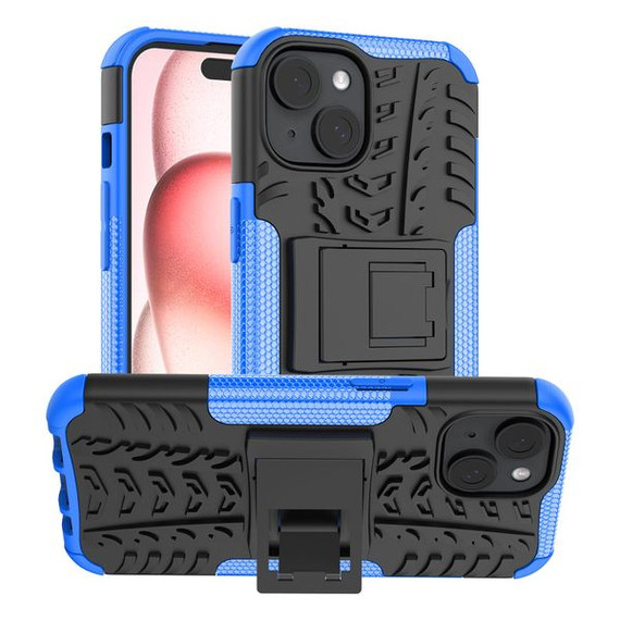 Apple iPhone 15 Heavy Duty Case Blue