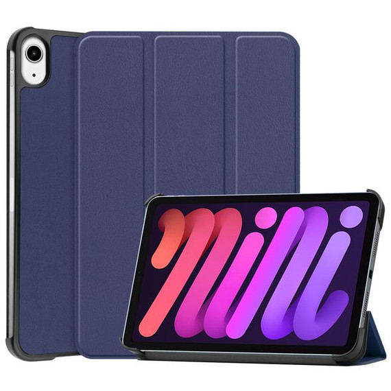Apple iPad Mini 8.3" 2021 (6th Gen)    Tri-Fold PU Case    Navy