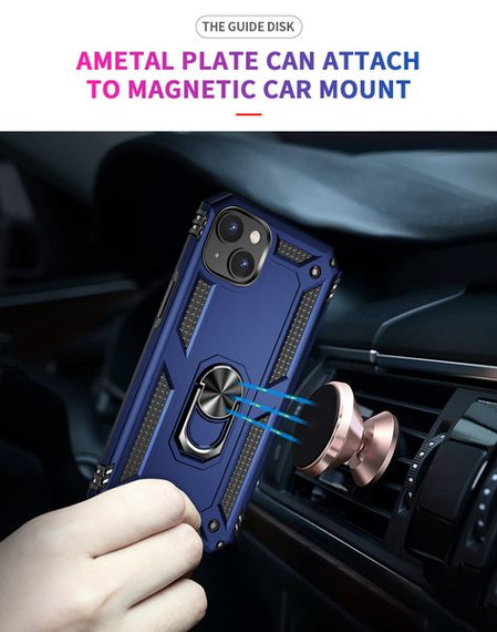 Apple iPhone 14 Plus Military Armour Ring Case Navy Apple iPhone 14 Plus Military Armour Ring Case Navy