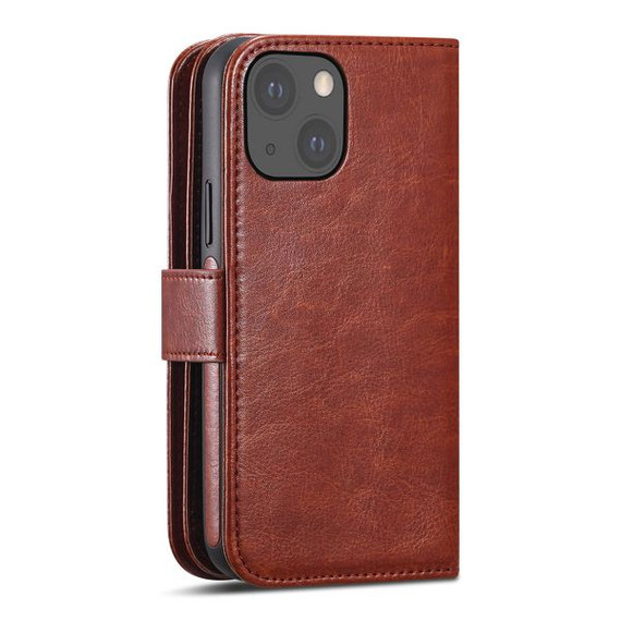Apple iPhone 13 Mini Double Wallet Case Brown