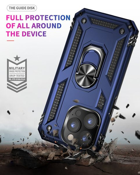 Apple iPhone 14 Pro Military Armour Ring Case Navy Apple iPhone 14 Pro Military Armour Ring Case Navy