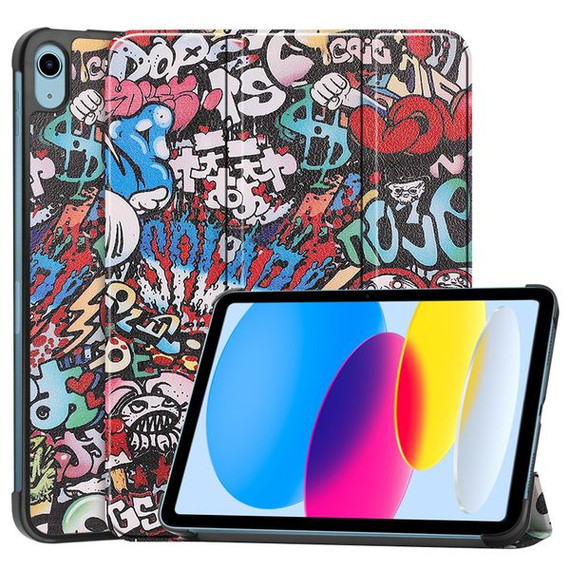 Apple iPad 10.9" (10th Gen 2022)    Designer Tri-Fold Case      Graffiti