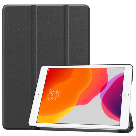 Apple iPad 10.2 2019 (7th Gen) / 2020 (8th Gen) Tri-Fold PU Case Black Apple iPad 10.2 2019 (7th Gen) / 2020 (8th Gen) Tri-Fold PU Case Black