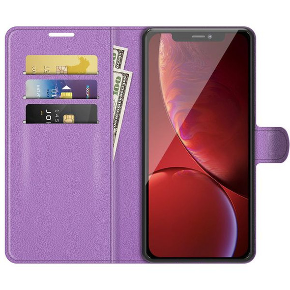 Iphone 13 Pro Max      Pu Wallet Case    [Purple]