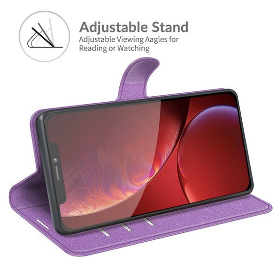 Iphone 13 Pro Max      Pu Wallet Case    [Purple]