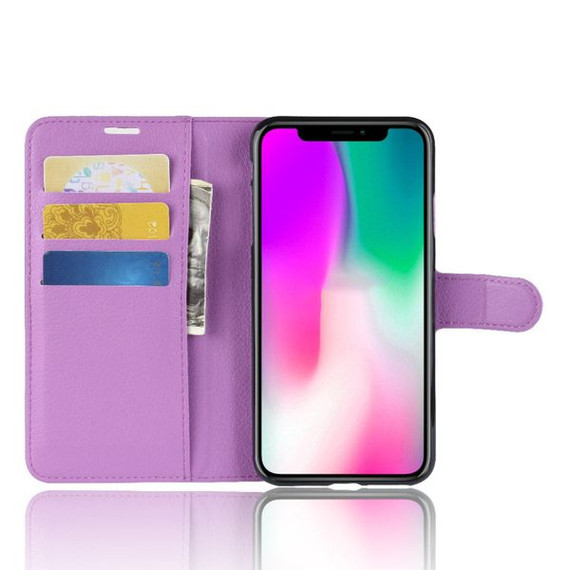 Iphone Xr      Pu Wallet Case    [Purple]