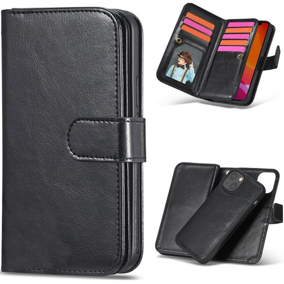 Apple iPhone 13 Mini Double Wallet Case Black
