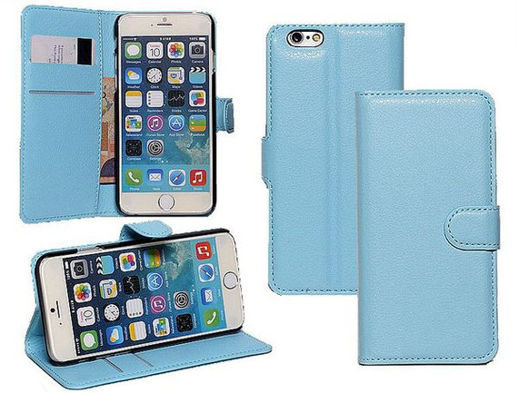 Iphone 6/6S      Pu Wallet Case    [Lightblue]