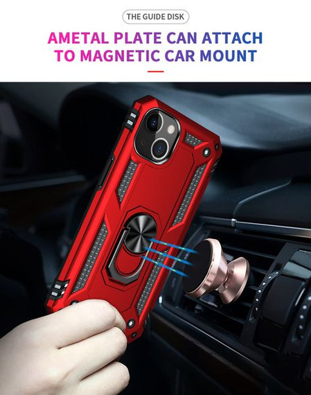 Apple iPhone 13 Military Armour Case Red