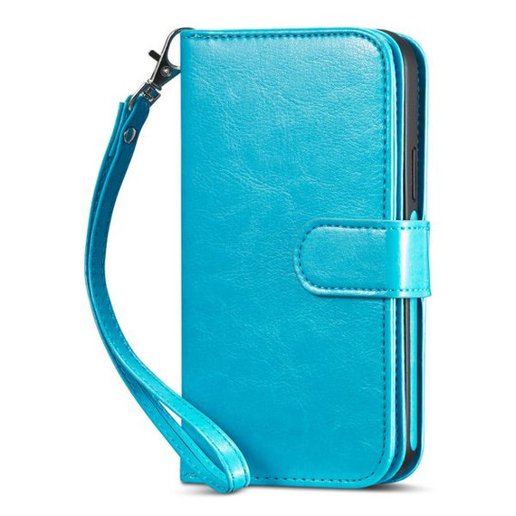 Apple iPhone 13 Mini Double Wallet Case Blue