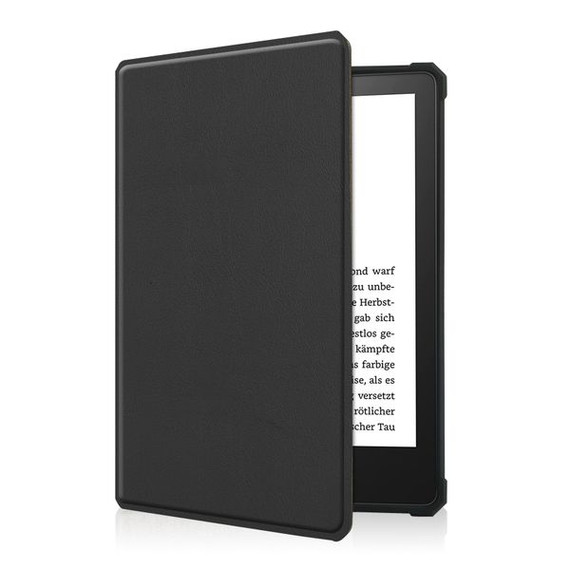Kindle Paperwhite 2021 (11th Gen) Folio PU Leather Case Black