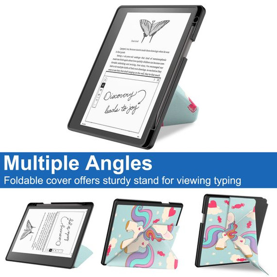 Kindle Scribe Origami Case Unicorn