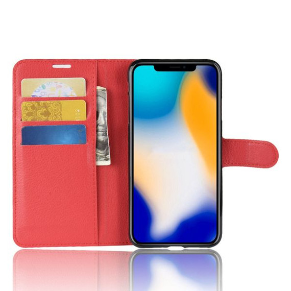 Iphone Xs Max      Pu Wallet Case    [Red]