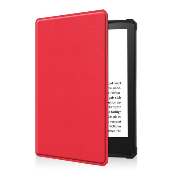 Kindle Paperwhite 2021 (11th Gen) Folio PU Leather Case Red