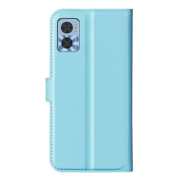 Moto E22I      Pu Wallet Case    [Lightblue]
