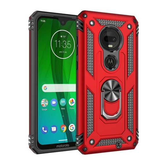 Moto G7/G7Plus Military Armour Case Red