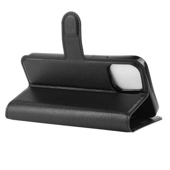 Iphone 12/12 Pro      Pu Wallet Case    [Black]